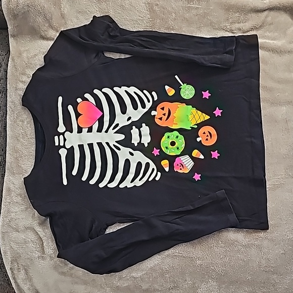 The Children's Place Tops - Halloween Glow in the Dark tee
